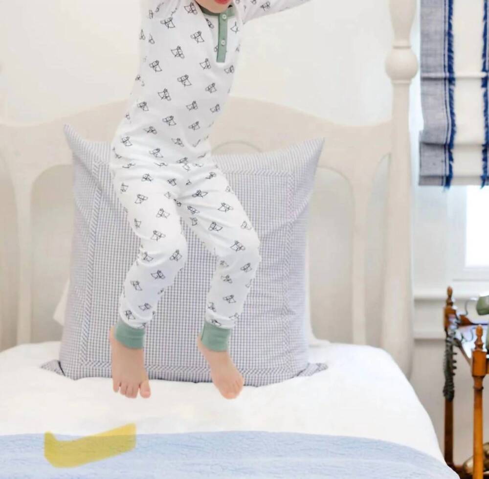 NEW BEAUFORT BONNET pony portrait pajamas set in white